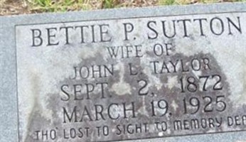 Bettie P. Sutton Taylor Bettie P. Sutton Taylor