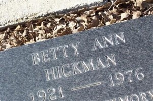 Betty Ann Hickman Betty Ann Hickman