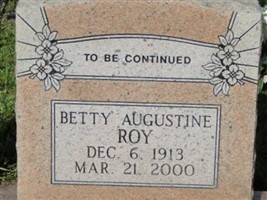 Betty Augustine Roy Betty Augustine Roy