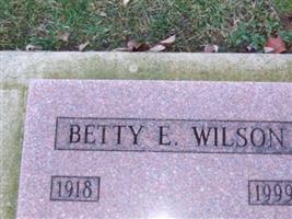 Betty E Williams WILSON