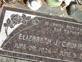 Betty (Elizabeth) Jane Dwyer Caufield Betty (Elizabeth) Jane Dwyer Caufield