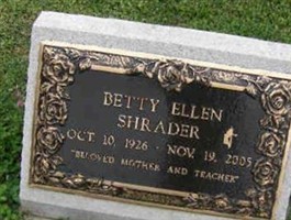 Betty Ellen Shrader Betty Ellen Shrader