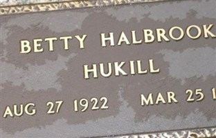 Betty Halbrook Hukill