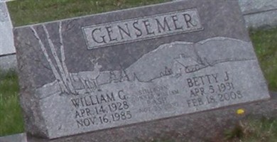 Betty J Leed Gensemer