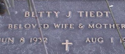 Betty J Tiedt