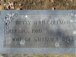 Betty Jean Coleman Deel
