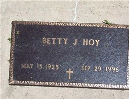 Betty Jean Greenstreet Hoy