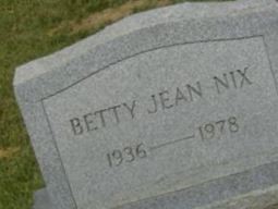 Betty Jean Nix Betty Jean Nix