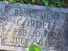 Betty Jene Cordell Betty Jene Cordell