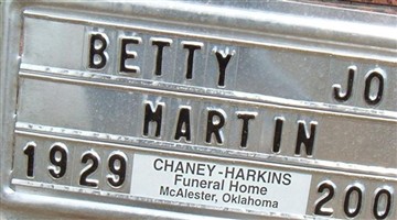 Betty Jo Hooper Martin Betty Jo Hooper Martin