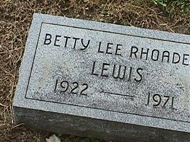 Betty Lee Rhoades Lewis