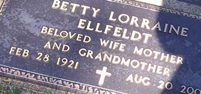 Betty Lorraine Ellfeldt Betty Lorraine Ellfeldt