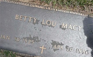 Betty Lou Macy Betty Lou Macy