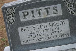 Betty Lou McCoy Pitts