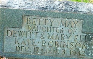 Betty May Robinson Betty May Robinson