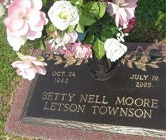 Betty Nell Moore Letson Townson Betty Nell Moore Letson Townson