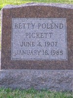 Betty Polend Pickett Betty Polend Pickett