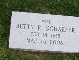 Betty R Schaefer Betty R Schaefer