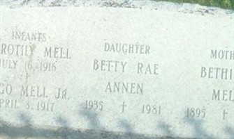 Betty Rae Mell Annen