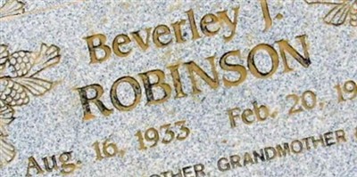 Beverley Jane Robinson Beverley Jane Robinson