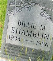 Billie M. Shamblin Billie M. Shamblin