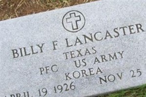 Billy F Lancaster Billy F Lancaster
