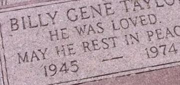 Billy Gene Taylor Billy Gene Taylor