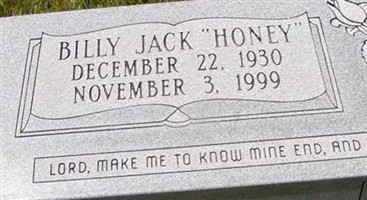 Billy Jack "Honey" Foster Billy Jack "Honey" Foster