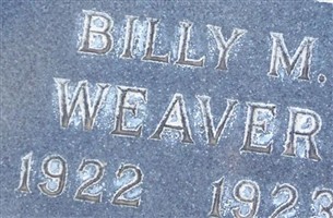 Billy M Weaver Billy M Weaver