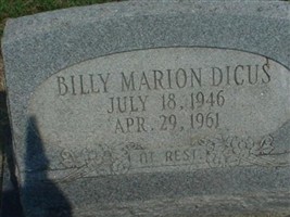 Billy Marion Dicus Billy Marion Dicus