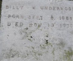 Billy Ned Underwood Billy Ned Underwood