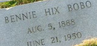 Binnie Hix Bobo