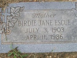 Birdie Jane Dame Escue