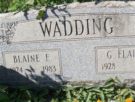 Blaine Ernest Wadding
