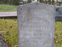 Blanch Alice McWhorter Blanch Alice McWhorter