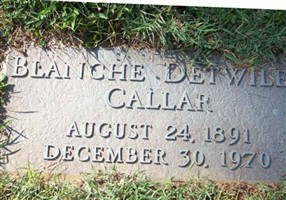 Blanche Detwiler Callar Blanche Detwiler Callar