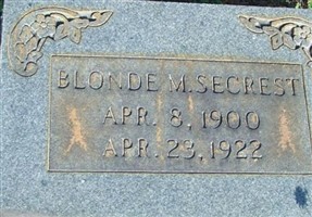 Blonde M Secrest Blonde M Secrest