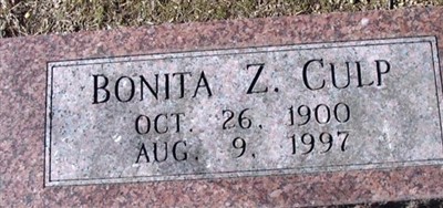 Bonita Z Culp Bonita Z Culp