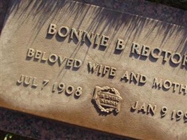Bonnie B. Rector Bonnie B. Rector