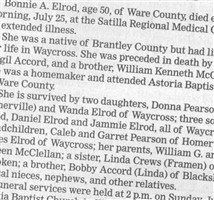 Bonnie Faye Accord Elrod