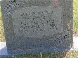 Bonnie Mae Waters Hackworth Bonnie Mae Waters Hackworth