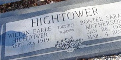 Bontee Sarah McPherson Hightower
