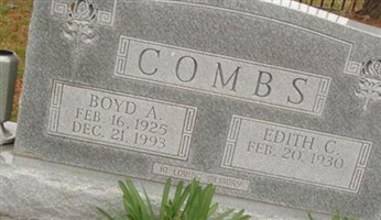 Boyd A. Combs Boyd A. Combs