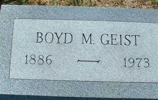Boyd M. Geist Boyd M. Geist