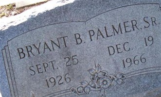 Bryant Benjamin "Hammon" Palmer Bryant Benjamin "Hammon" Palmer