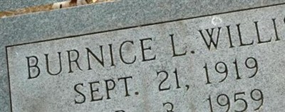Burnice L. Willis Burnice L. Willis