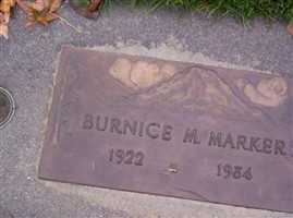 Burnice M Marker Burnice M Marker