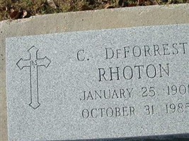 C. DeForrest Rhoton C. DeForrest Rhoton