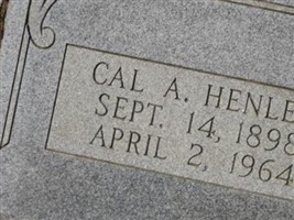 Cal A. Henley Cal A. Henley