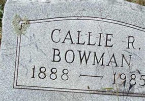 Callie R Bowman Callie R Bowman